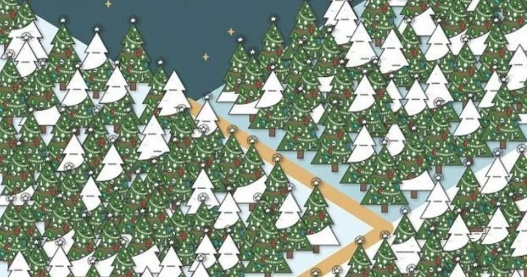 Trova l’elfo che si nasconde in questo paesaggio di Natale