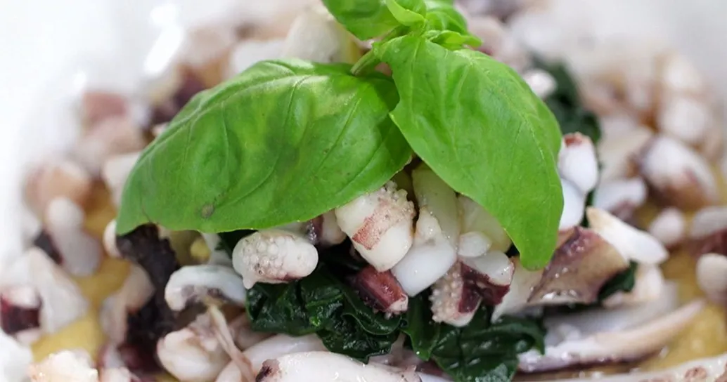 Seppie arrosto su fondente di ceci e spinaci – Kitchen Bau & Miao