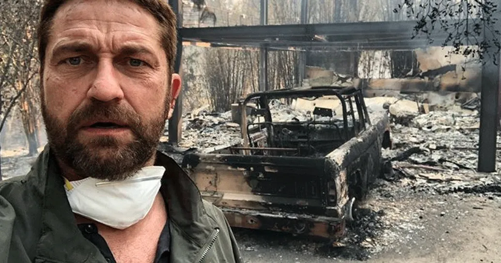 Gerard Butler: la foto su Instagram sembra la scena di un film ma è casa sua