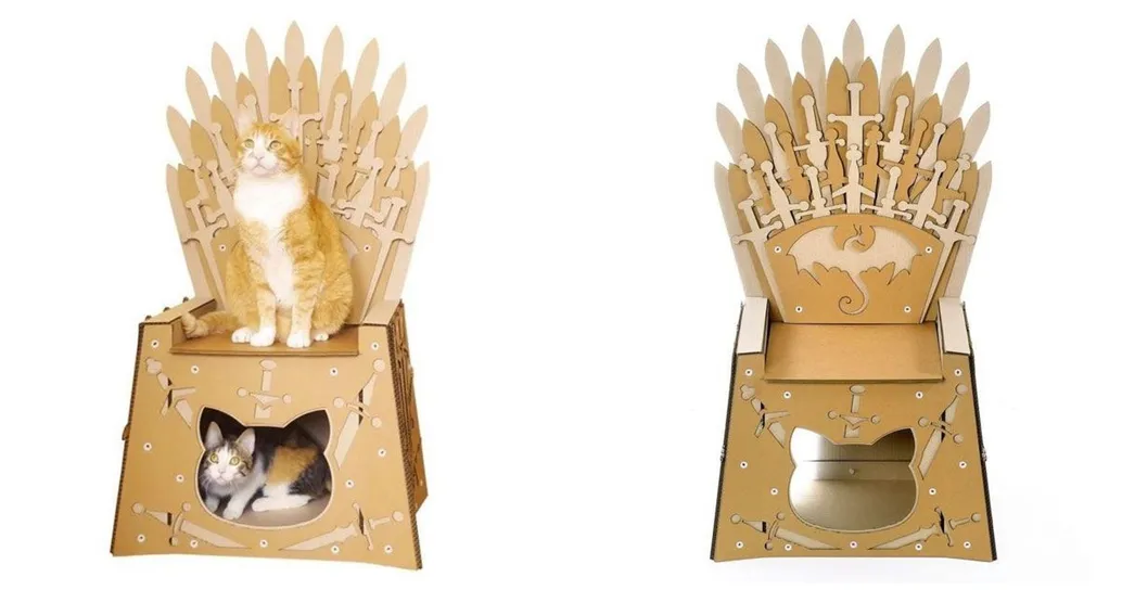 Game Of Thrones: arriva la cuccia per gatti a forma di trono di spade