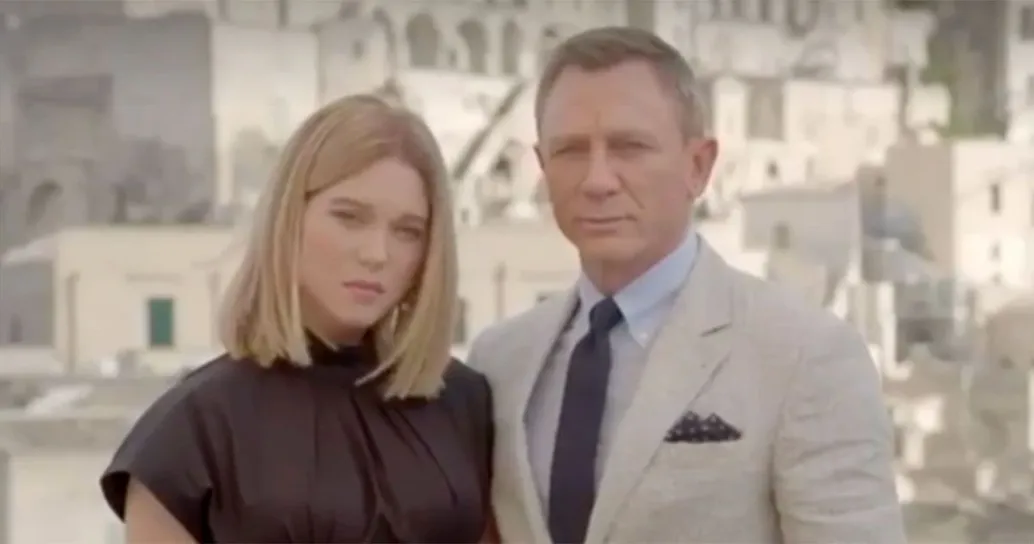 Daniel Craig e Léa Seydou tra i Sassi di Matera per  “No time to die”, il nuovo film su 007