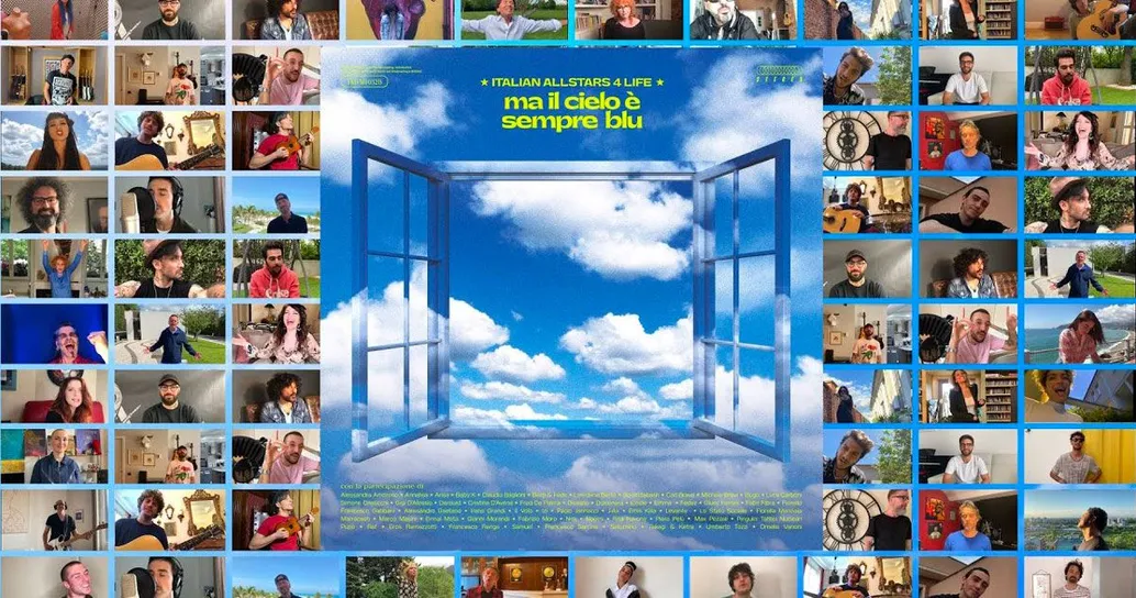 “Ma il cielo è sempre blu”: 50 artisti italiani insieme per la Croce Rossa