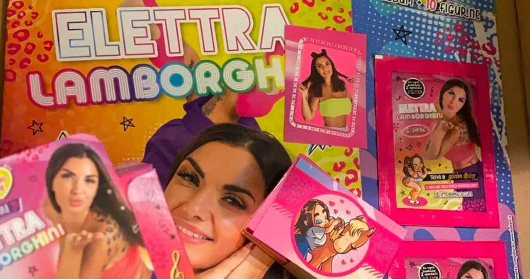 Arriva in edicola l’album di figurine di Elettra Lamborghini