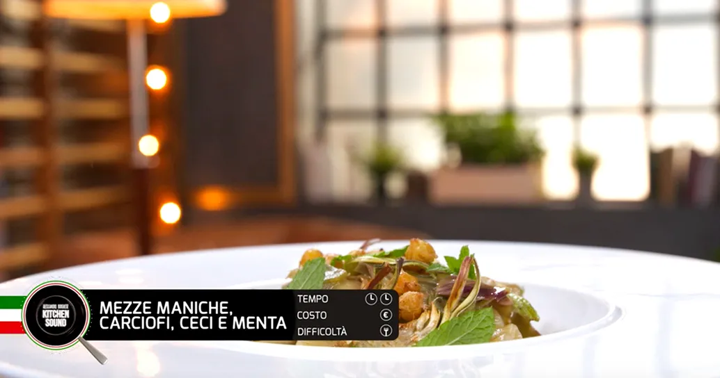 MEZZE MANICHE, CARCIOFI, CECI E MENTA – Alessandro Borghese Kitchen Sound – Green