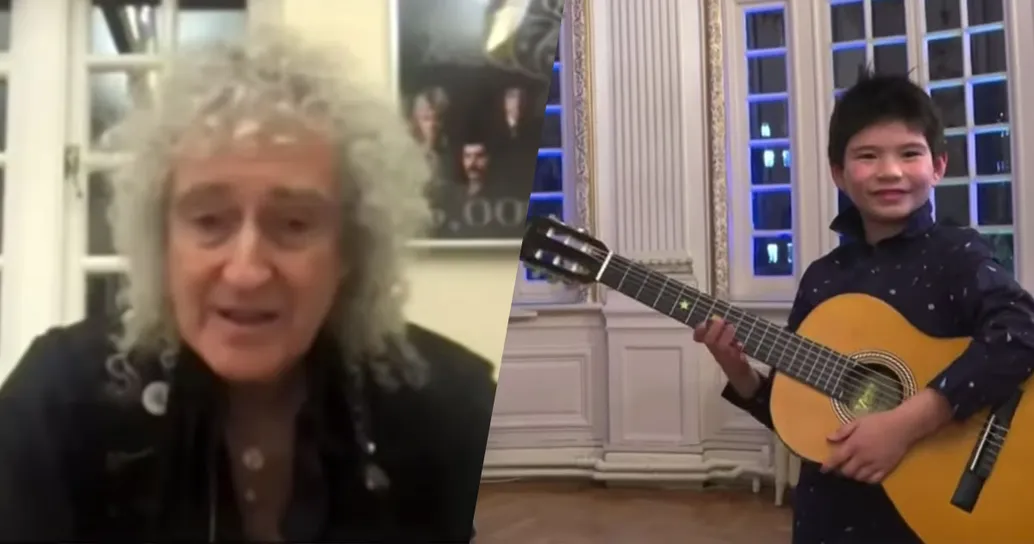 Brian May ha aiutato questo bambino a ritrovare la sua chitarra: ecco il video