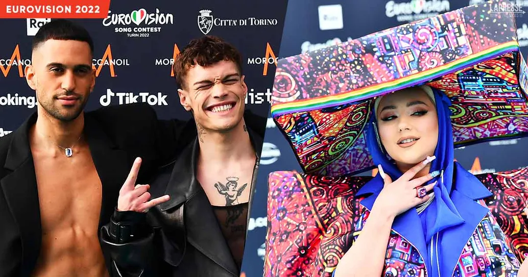 Eurovision 2022, da Mahmood e Blanco ad Achille Lauro: i look più stravaganti sul Turquoise Carpet