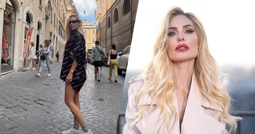 Ilary Blasi si gode Roma per la prima volta senza Totti al suo fianco
