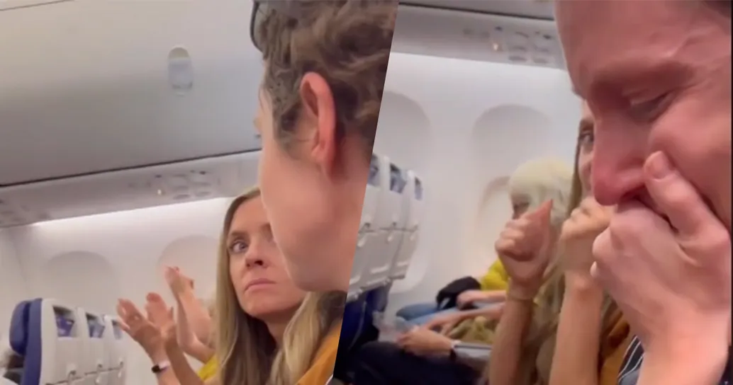 Sconfigge il cancro al seno: i passeggeri in aereo la applaudono dopo l’annuncio del pilota