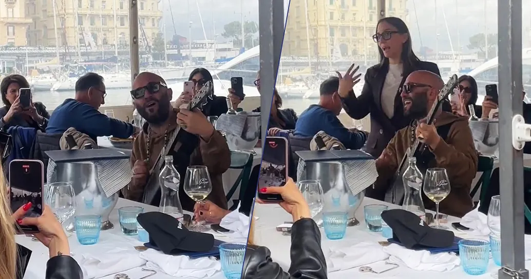 Giuliano Sangiorgi, in un ristornate a Napoli, sorprende tutti cantando “Estate” alla chitarra: il video