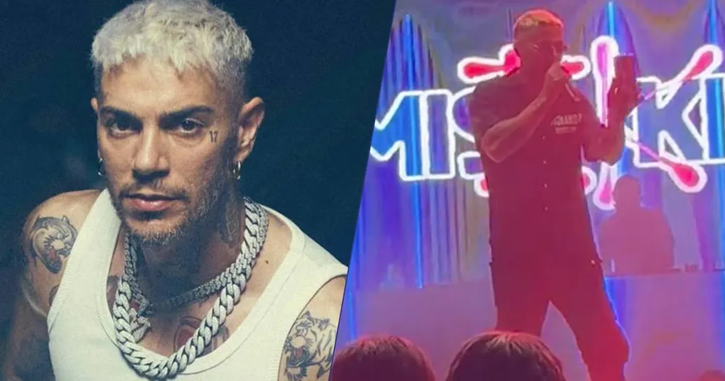 Tirano un telefono addosso ad Emis Killa durante il concerto: la sua reazione è da applausi