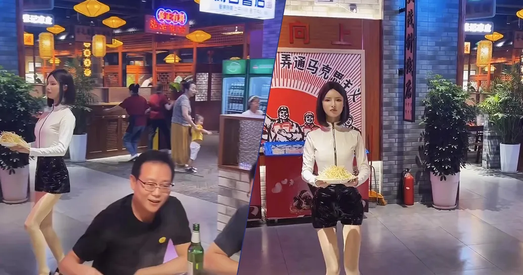 Cina: attrice si finge “cameriera robot” e i clienti ci cascano, il video è impressionante