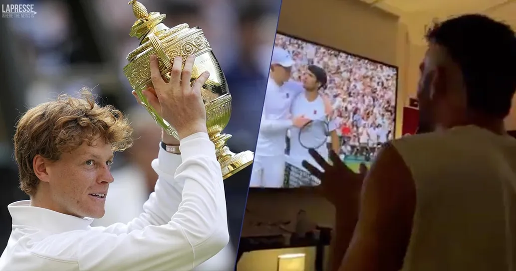 Marco Mengoni si commuove per la vittoria di Sinner a Wimbledon: il video