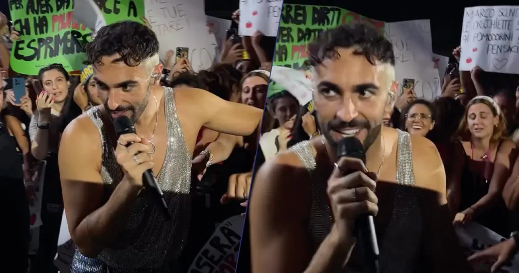 Marco Mengoni, un semplice cartello scatena le polemiche: ecco che c’era scritto