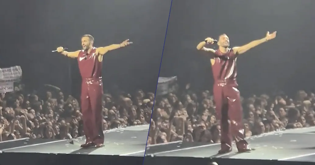 Tutto il pubblico canta ‘O sole mio: il concerto di Marco Mengoni diventa virale