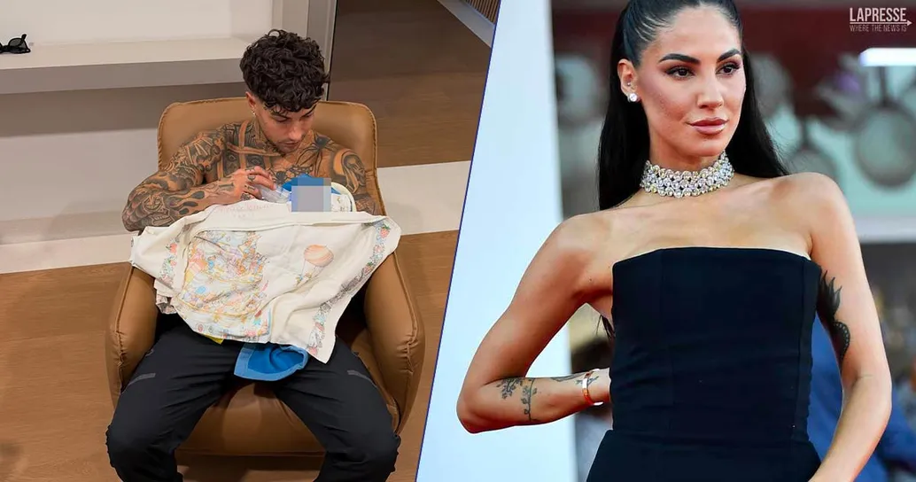 È nata Priscilla, la figlia di Tony Effe e Giulia De Lellis: ecco le foto su Instagram