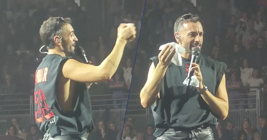 “Fa schifo sì”: i fan di Marco Mengoni fanno a gara per raccogliere il suo sudore, ecco cosa è successo a Roma