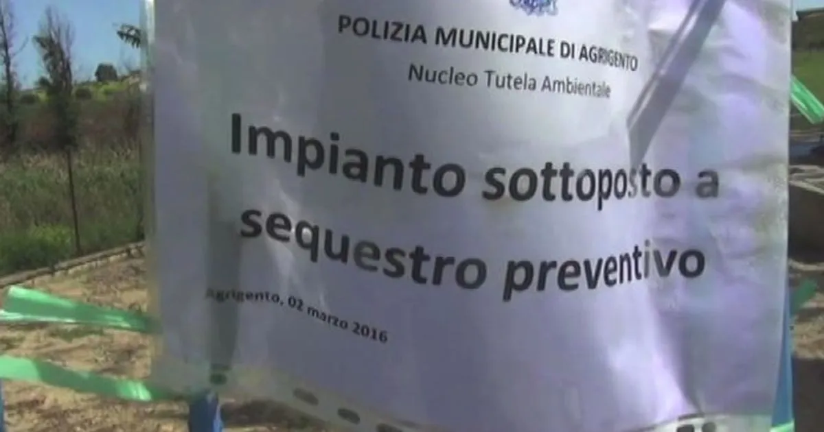 Agrigento il depuratore di Villaggio Mos che inquina l8217acqua