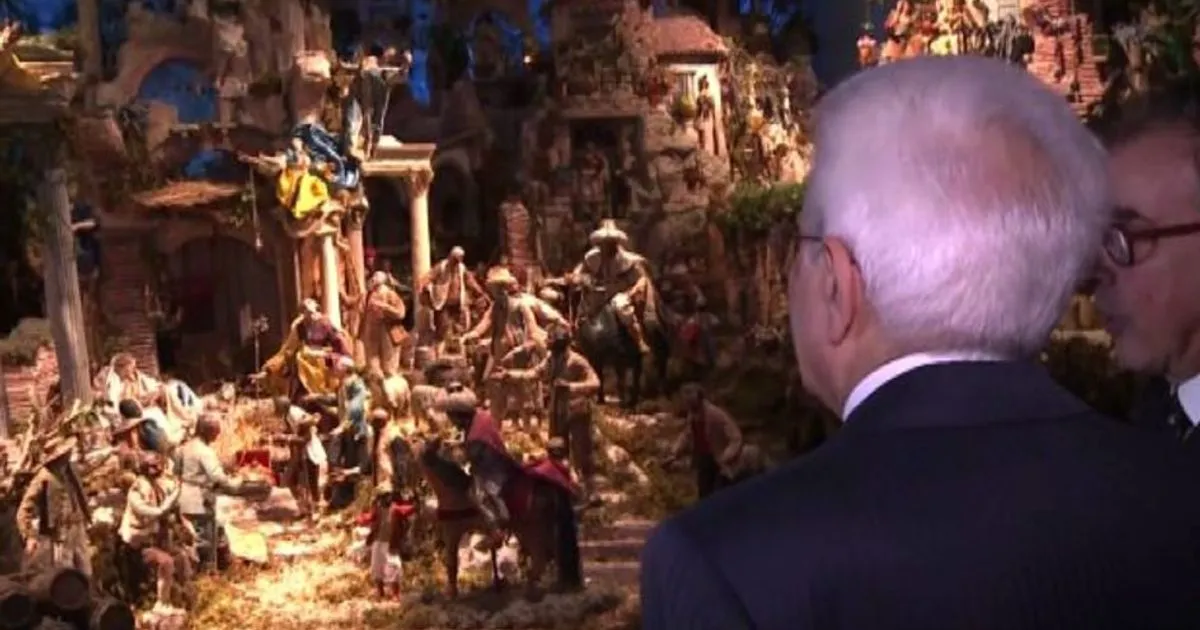Mattarella inaugura al Quirinale la mostra sul Presepe