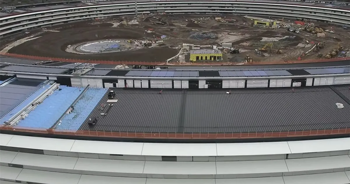 Campus 2 di Apple il drone mostra i lavori quasi finiti