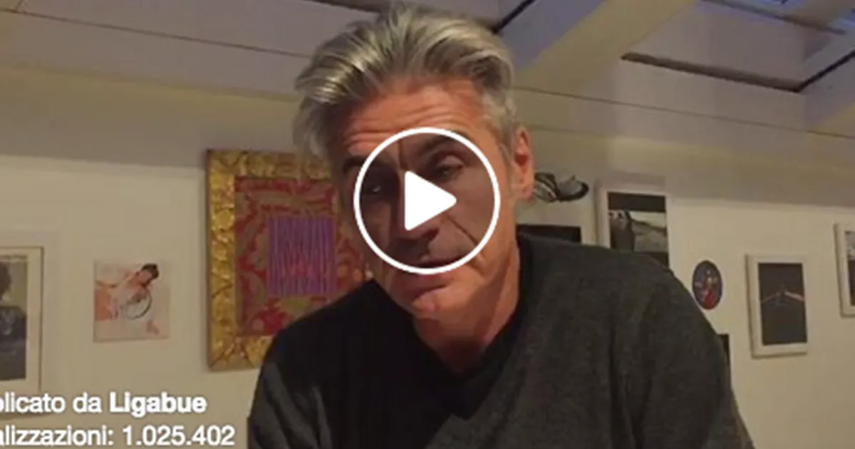 Ligabue annuncia in un video stop al tour per edema alle corde vocali