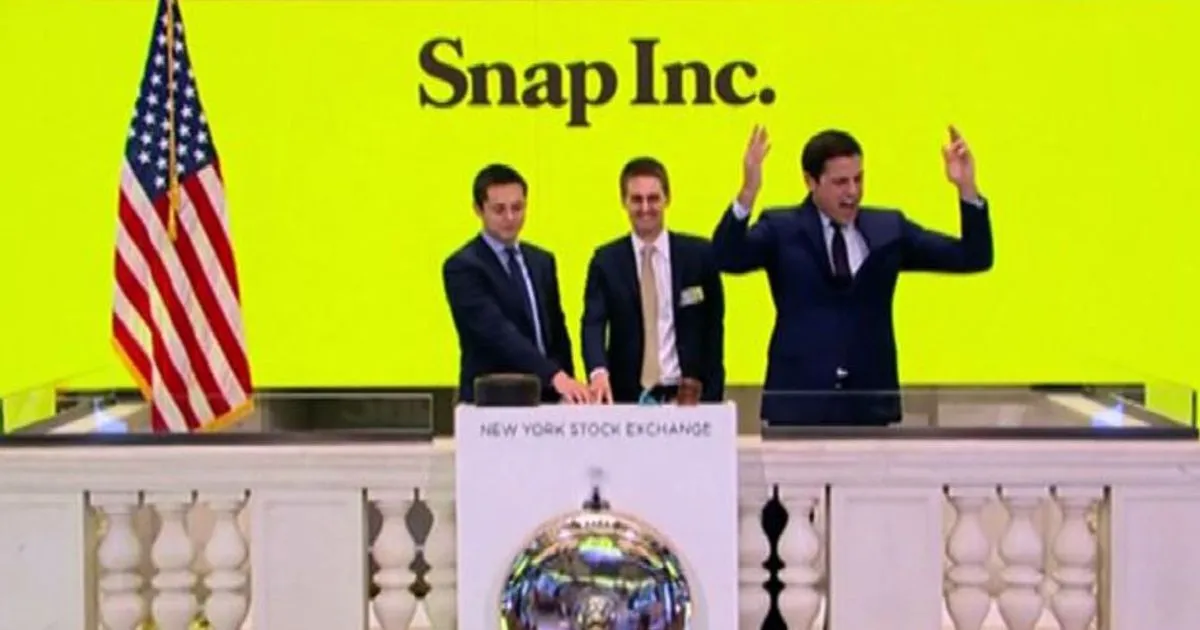 Snapchat a Wall Street i fondatori suonano la campanella