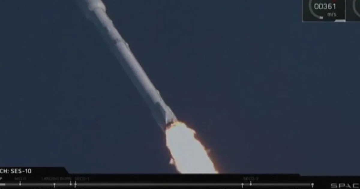 Spazio lancio storico di un razzo 8220riciclato8221 della SpaceX