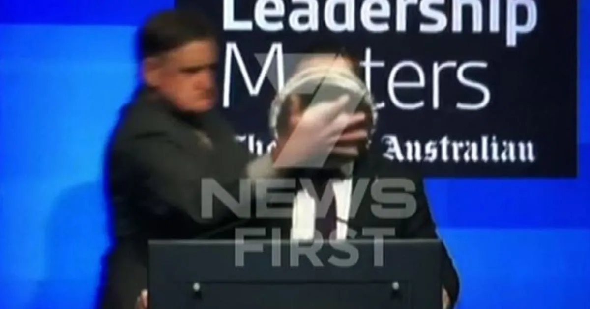 L8217amministratore delegato di Quantas si becca una torta in faccia