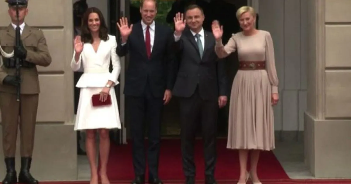 Reali in campo per la Brexit William e Kate arrivati in Polonia
