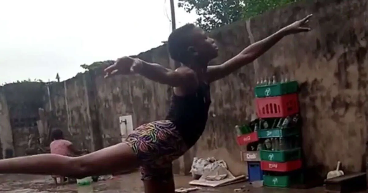 Si allena scalzo sotto la pioggia il ballerino conquista tutti