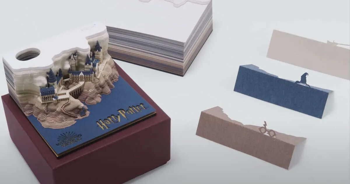 Harry Potter ecco il block notes con il castello di Hogwarts