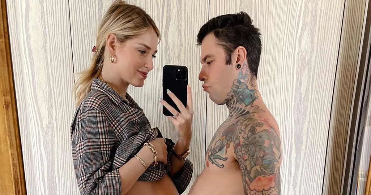 Chiara Ferragni Fedez e le due pance a confronto su Instagram