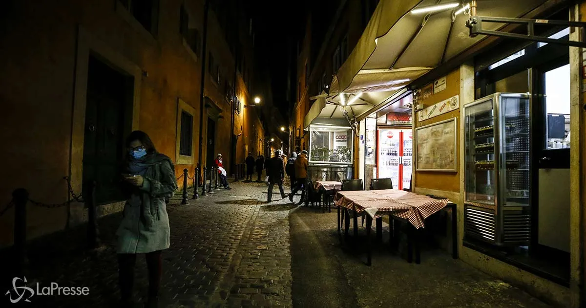 Cts ok ai ristoranti aperti la sera in zona gialla