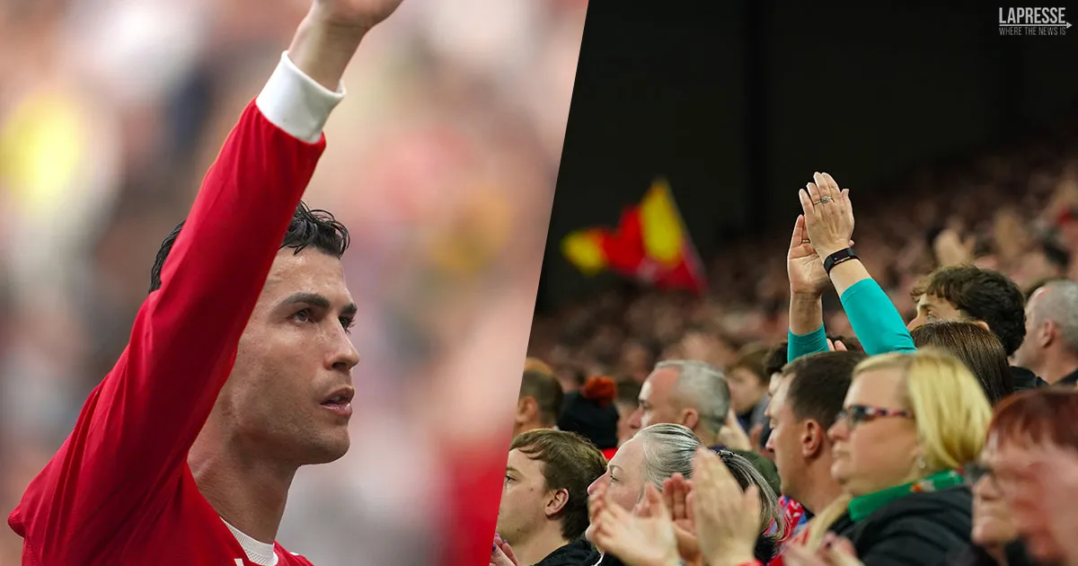 Cristiano Ronaldo i tifosi del Liverpool partecipano al suo dramma il toccante omaggio