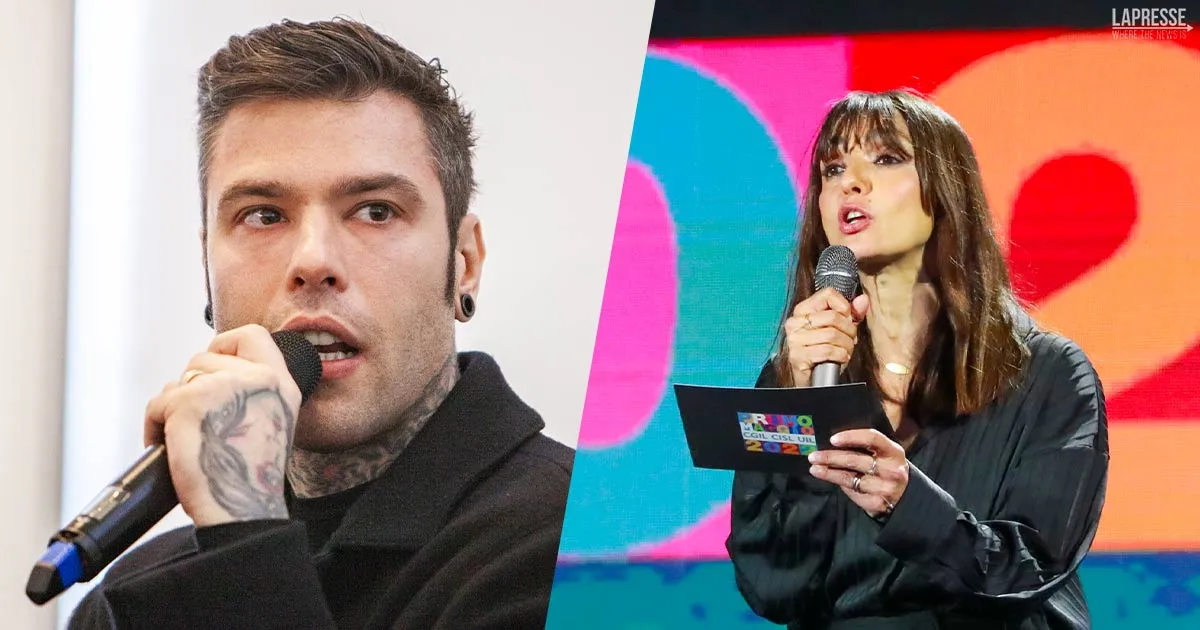 Concerto Primo Maggio 2022 Fedez lancia una frecciatina ecco la reazione di Ambra Angiolini 