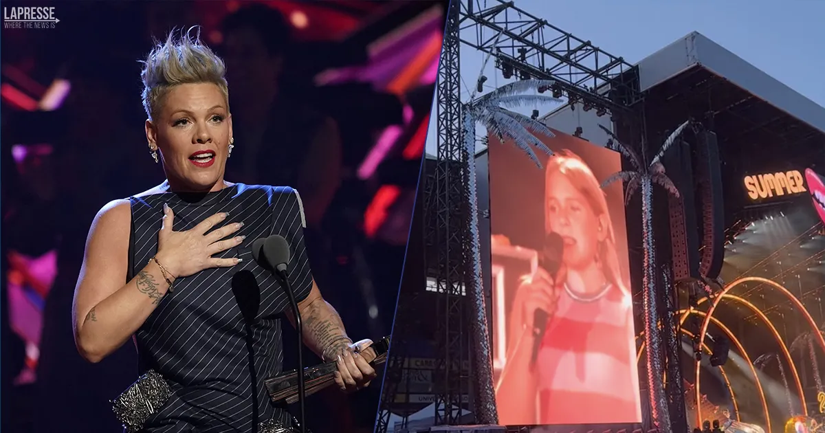 Pink chiama la figlia sul palco per cantare insieme per i fan  stata adorabile