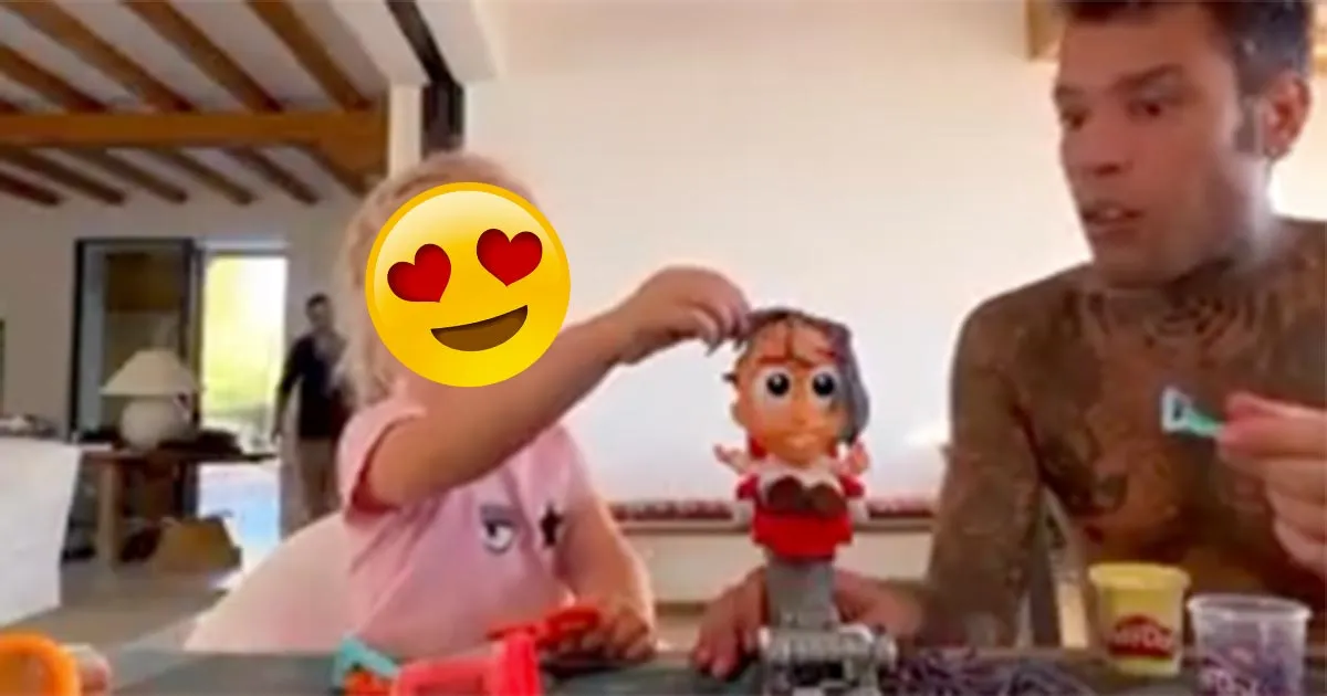 Fedez viene rimproverato dalla figlia Vittoria il video  dolcissimo