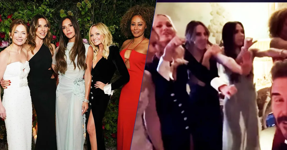 Le Spice Girls di nuovo insieme Il video mentre cantano Stop per i 50 anni di Victoria