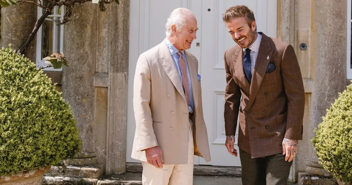 Re Carlo e David Beckham uniti per lambiente insieme per avvicinare i giovani al rispetto della natura