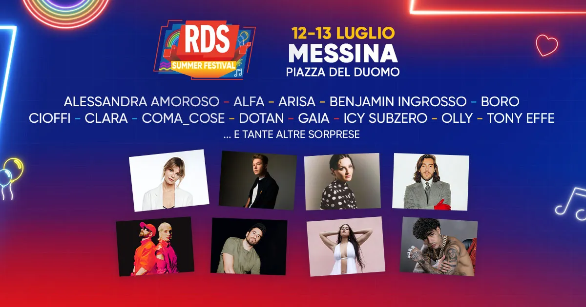 LRDS Summer Festival 2024 arriva a Messina i cantanti e tutte le info