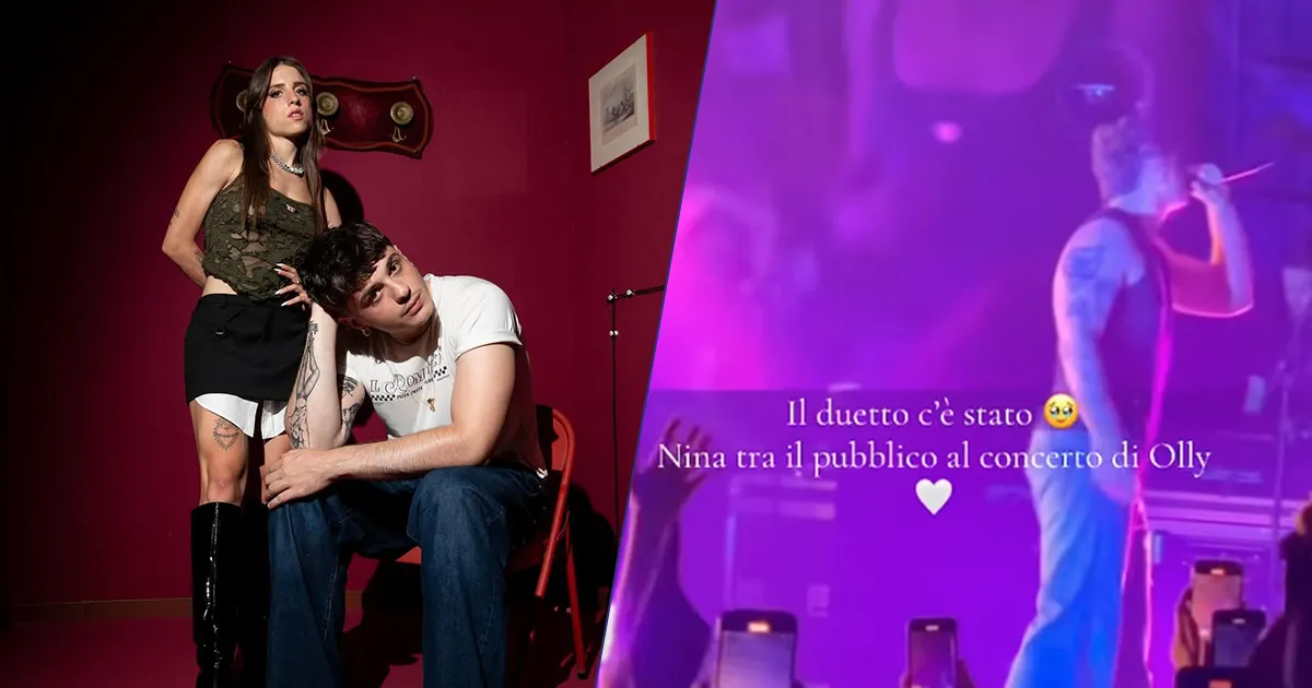 Angelina Mango  tornata per cantare con Olly il video del tenero duetto 