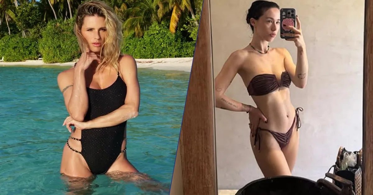 Vacanze insieme per Michelle Hunziker e Aurora Ramazzotti la dolce dedica di nonna Mich per il nipote Cesare