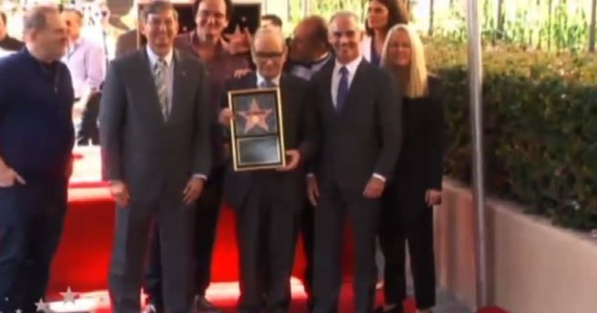 Morricone riceve la stella sulla Walk of Fame di Hollywood