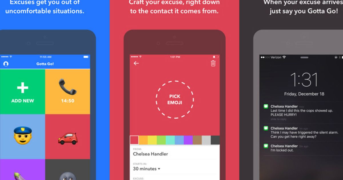 Et voilà: arriva la app per darsela a gambe e restare credibili!