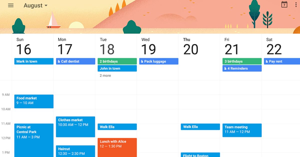 Google Calendar inserisce gli obiettivi (per farci migliorare)