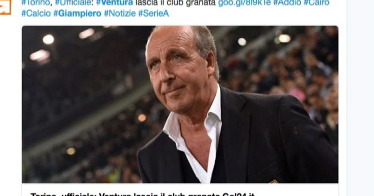 Ventura nuovo ct della Nazionale? Tavecchio:”Andrà come dite voi”