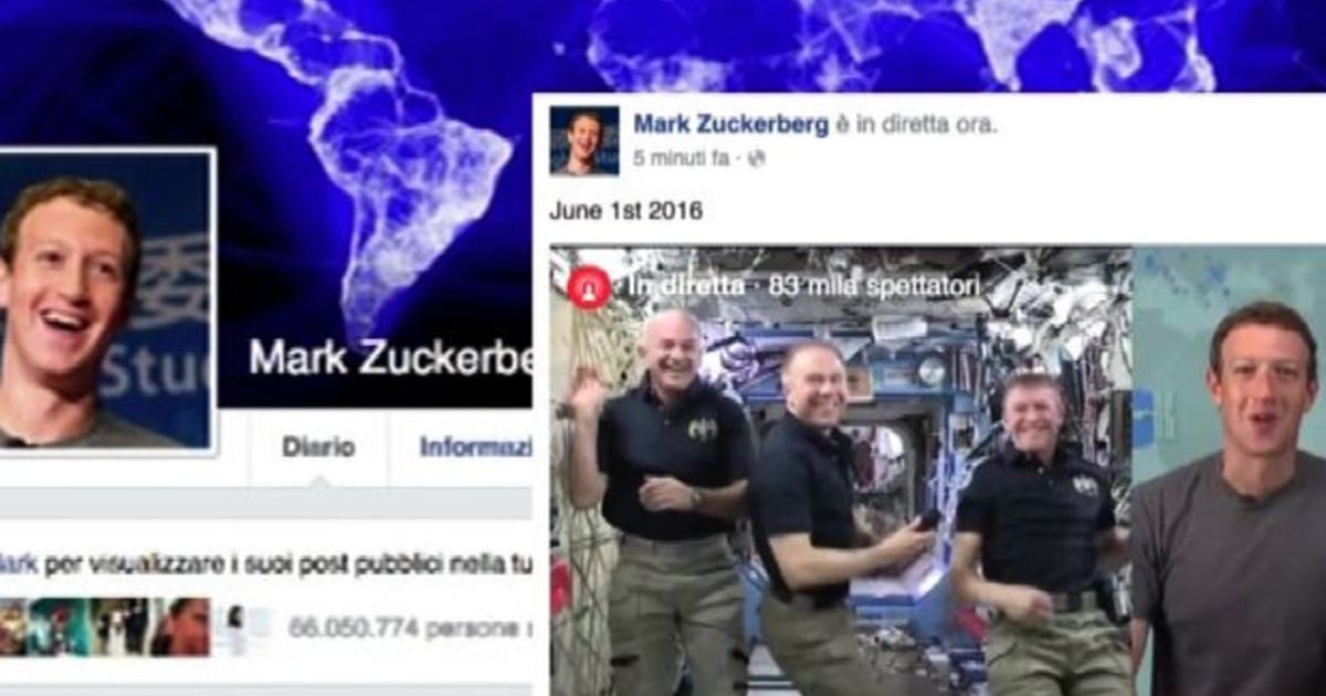 Zuckerberg in diretta con gli astronauti della Iss su Facebook