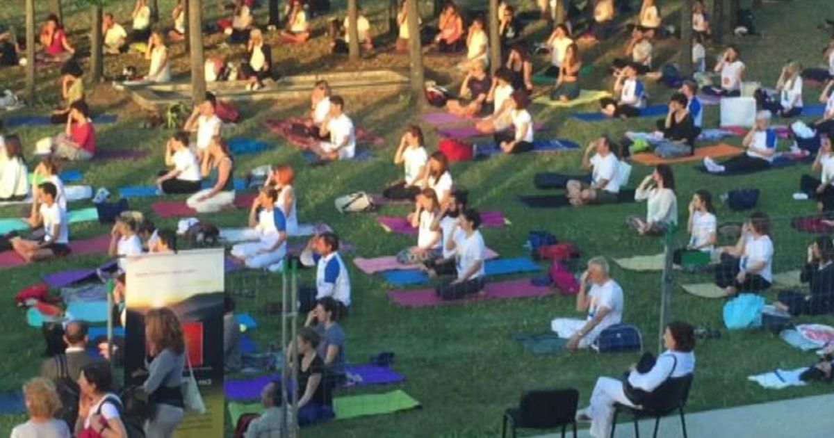 Lo Yoga day a Roma nello spirito di unione, per la pace nel mondo