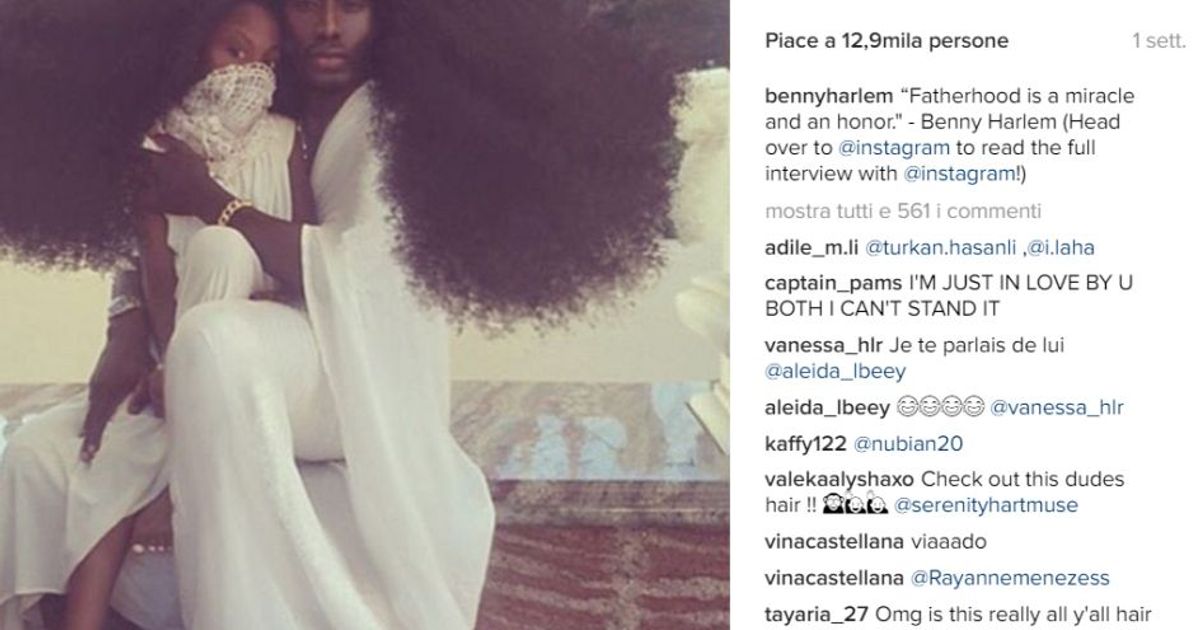 Benny Harlem e figlia e dei capelli che conquistano il web
