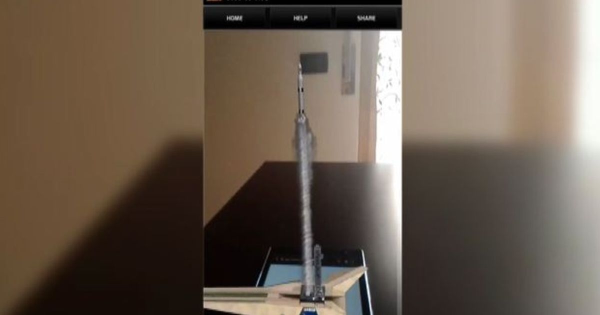 Il razzo decolla dal tavolo, la nuova App 3DV della Nasa