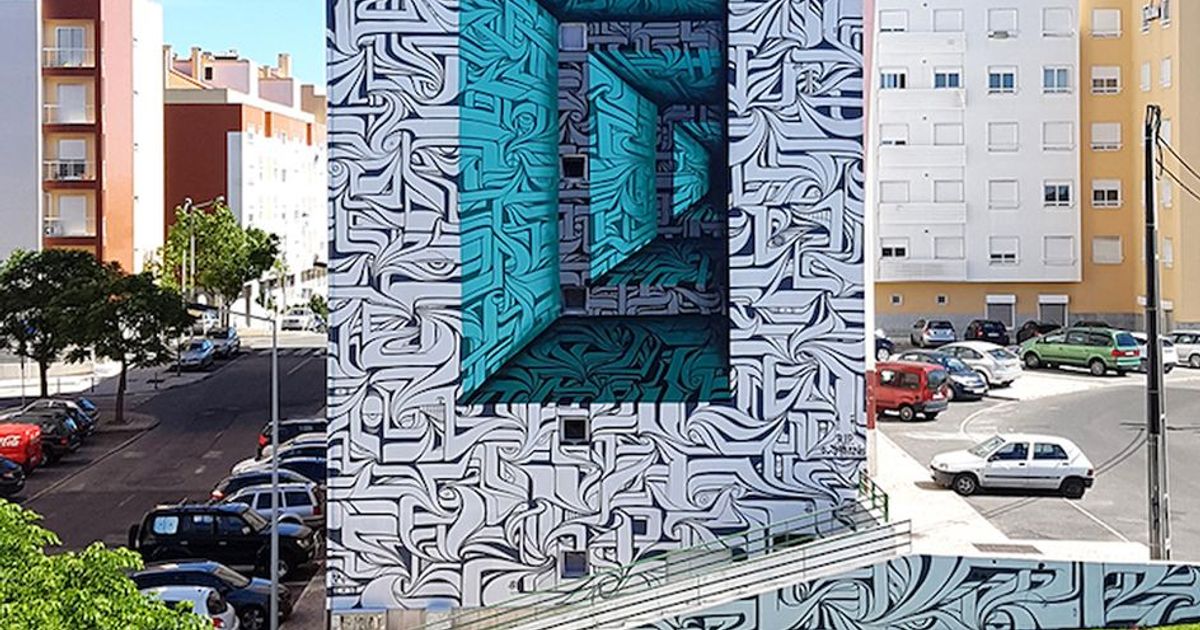 Astro, l’artista che trasforma i palazzi in illusioni ottiche